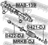 MITSUBISHI 4452A002 Bellow, steering